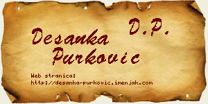 Desanka Purković vizit kartica